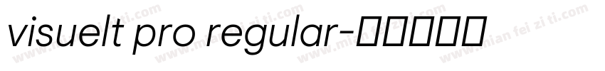 visuelt pro regular字体转换